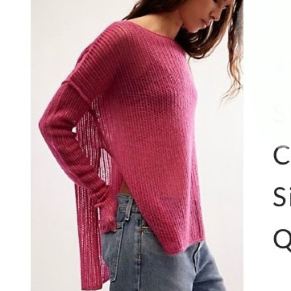 Free People 100% Cashmere Sweater